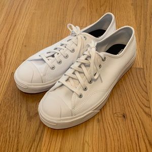 NWOB Converse Jack Purcell White Low Top Sneakers